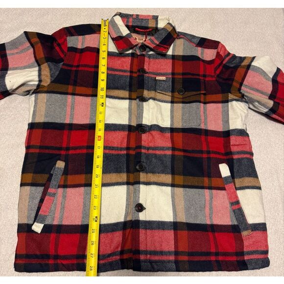 Iron & Resin Size Large Men Miles Jacket Made USA Black Red Flannel - Picture 2 of 5